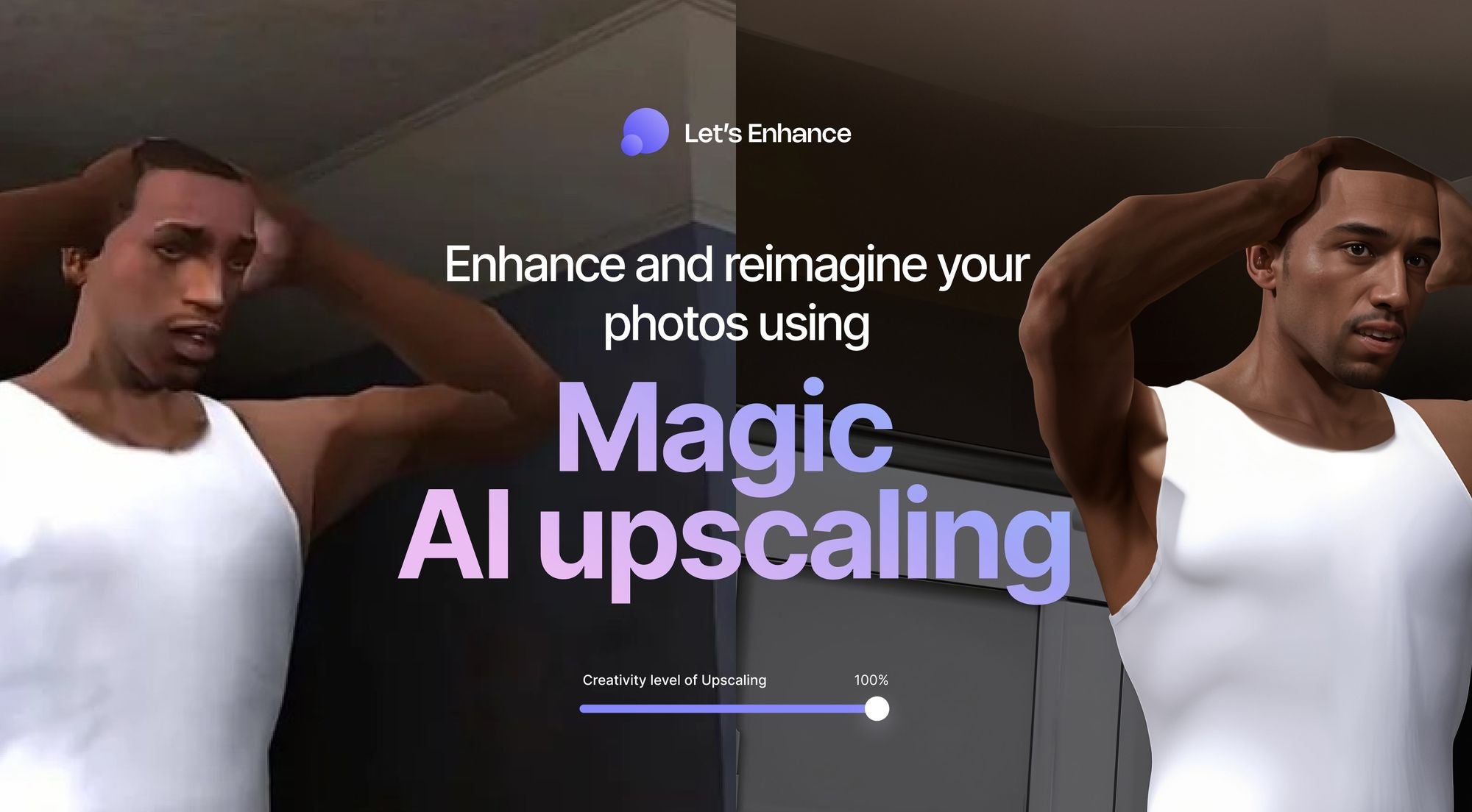 Enhance and reimagine your pictures using Magic AI upscaling