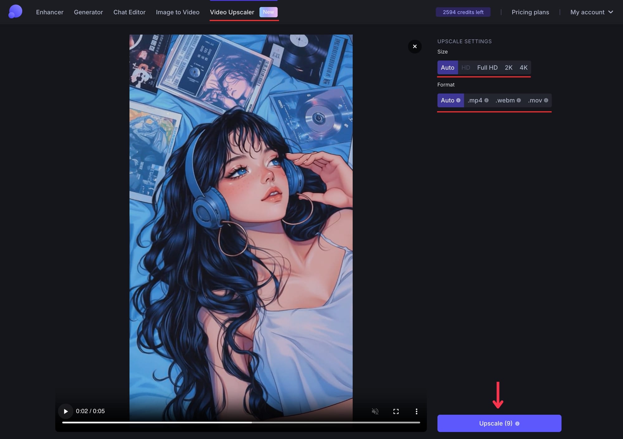Video export settings set to 4K resolution