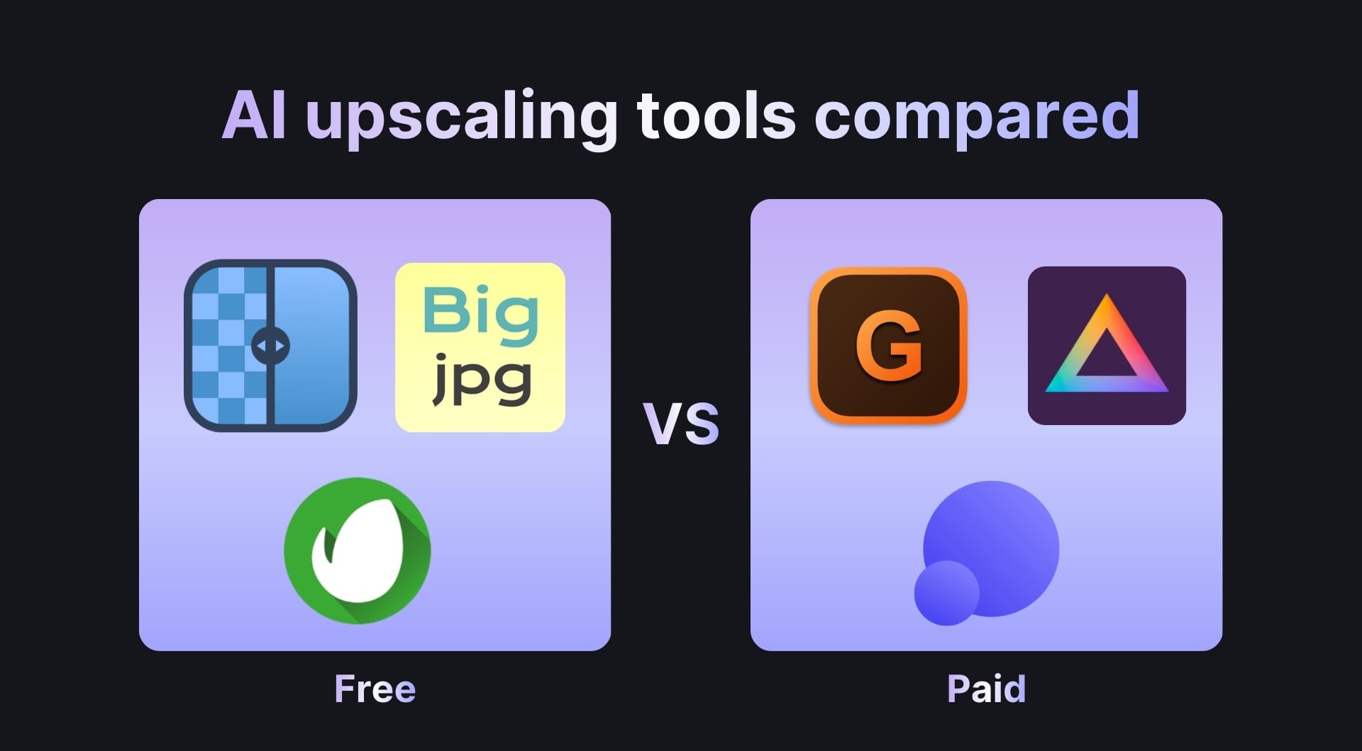 Best free vs. paid AI image upscalers: 2026 comparison
